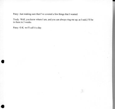 Transcription of interview with Trudi Westh