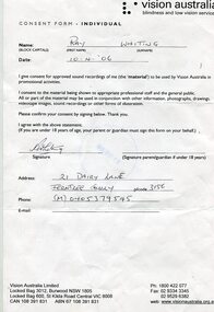 Audio - Sound recording, Interview with Ray Whiting and Sue Fraser by Patsy Vinzents, 10/4/2003