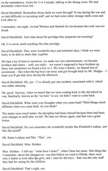 Transcript of 50 Year Reunion of Olinda guests