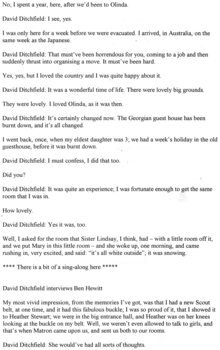 Transcript of 50 Year Reunion of Olinda guests