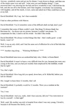 Transcript of 50 Year Reunion of Olinda guests