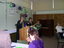 Ruth O'Connell and Sharon Muldoon at the podium