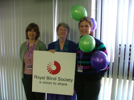 Kathy Fela and Staff at branch launch party for Vision Australia
