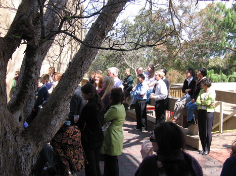 Staff at branch launch party for Vision Australia