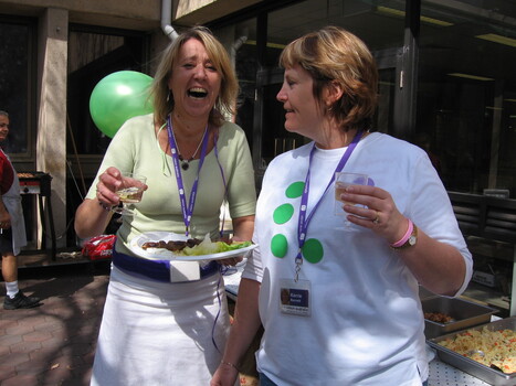 Staff at branch launch party for Vision Australia