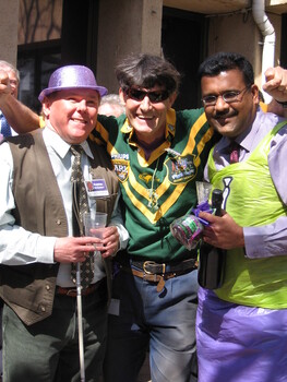 Rob, Jordie and Paul Chand at branch launch party for Vision Australia