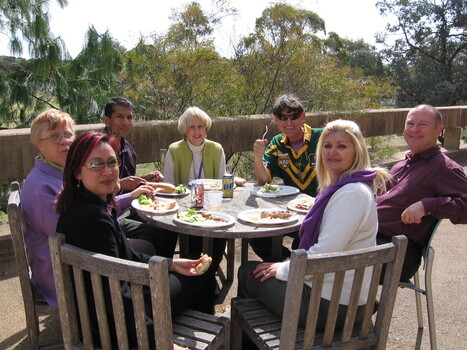 Staff at branch launch party for Vision Australia