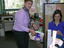 Staff were given chocolates on branch launch day
