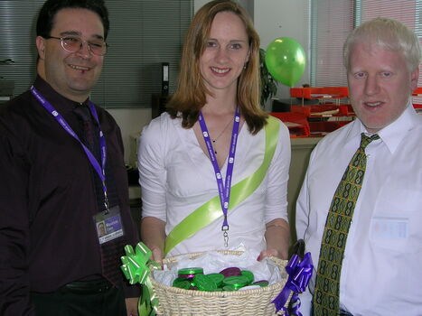 Maurice Coco, Megan Denyer and ? on brand launch day