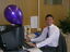 Staff at their desks on branch launch day