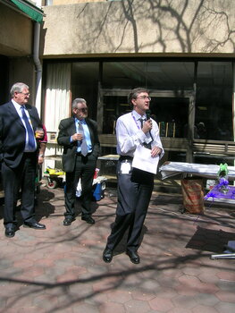 Staff at branch launch party for Vision Australia