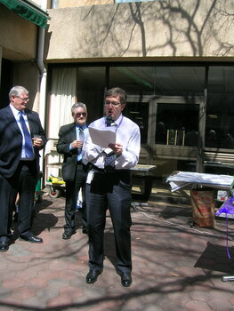 Staff at branch launch party for Vision Australia