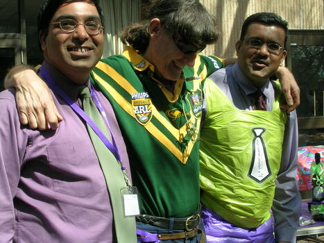 Staff at branch launch party for Vision Australia