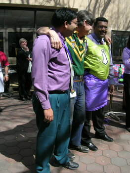 Staff at branch launch party for Vision Australia