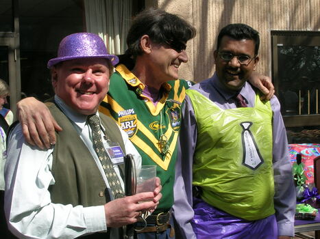 Rob McQuillan, Jordie and Paul Chand at branch launch party