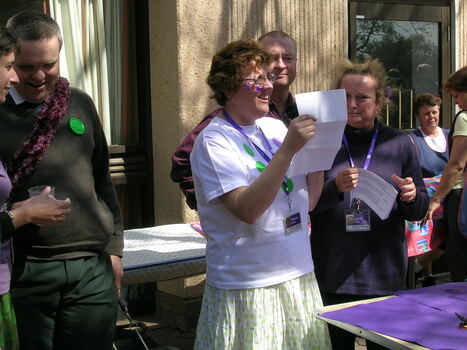 Staff at branch launch party for Vision Australia