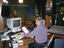 Brian Marrett producing Nick Gleeson in studios