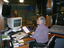 Brian Marrett producing Nick Gleeson in studios