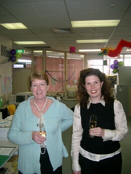 Staff at branch launch party for Vision Australia