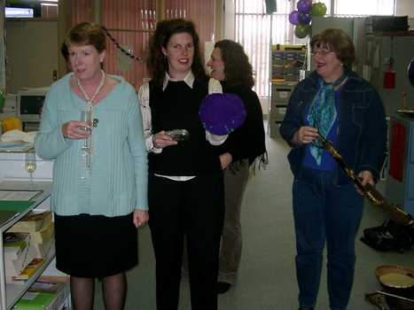 Staff at branch launch party for Vision Australia