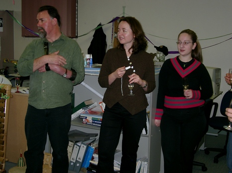Staff at branch launch party for Vision Australia