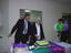 Brian Hardy and Daisy Stepnell cut the cake