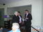 Staff and Day Centre clients at branch launch party for Vision Australia