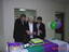 Brian Hardy, Daisy Stepnell and ? with the cake