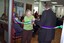 Joan Backwell and Brian Hardy cut the ribbon