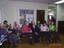 Staff and Day Centre clients at branch launch party for Vision Australia