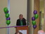 Carol Ireland at branch launch party in Kooyong