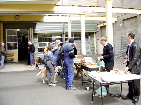 Staff at branch launch party for Vision Australia