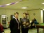 Tim Evans and Chris Edwards at branch launch party for Vision Australia