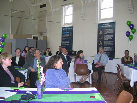 Staff at branch launch party for Vision Australia