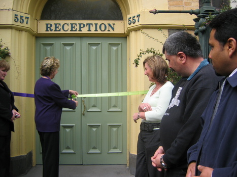Staff at branch launch party for Vision Australia