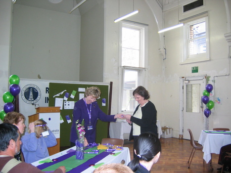 Staff at branch launch party for Vision Australia