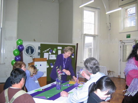 Staff at branch launch party for Vision Australia