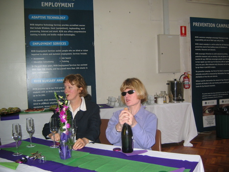 Staff at branch launch party for Vision Australia