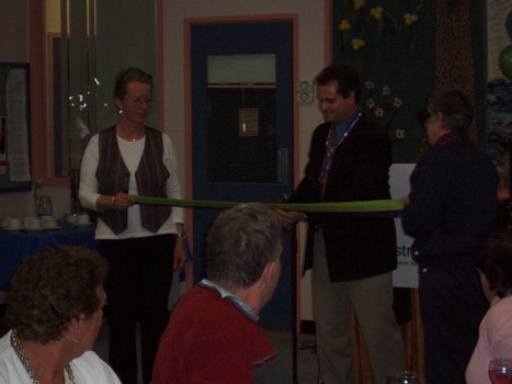 Andrew Furlong at the podium for the brand launch