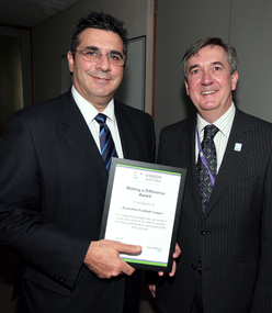 Making A Difference awards: Andrew Demetriou and Gerard Menses