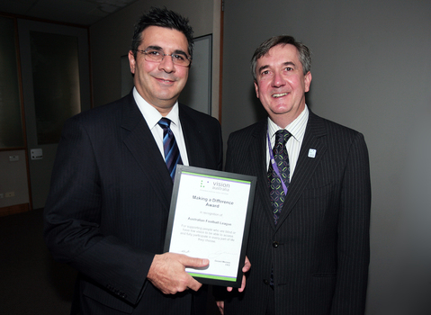 Making A Difference awards: Andrew Demetriou and Gerard Menses
