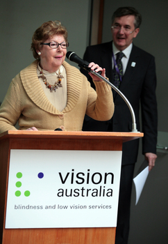 Making A Difference awards: speaker at podium