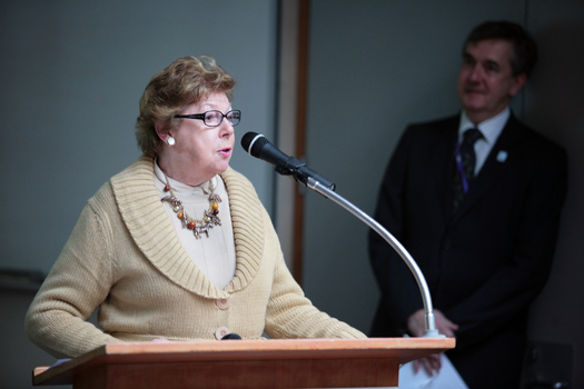 Making A Difference awards: speaker at podium