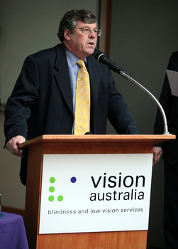 Making A Difference awards: speaker at podium