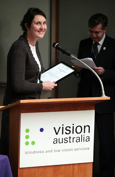 Making A Difference awards: speaker at podium