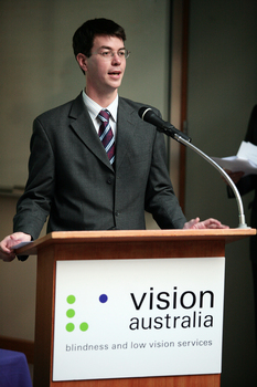 Making A Difference awards: speaker at podium