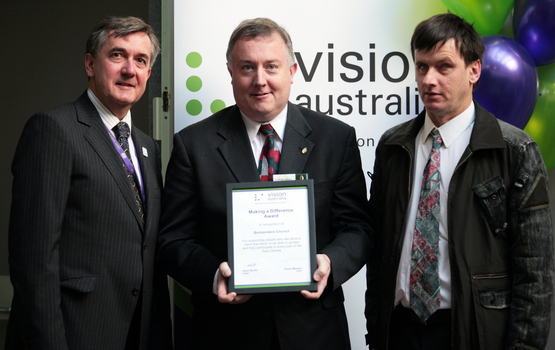 Making A Difference awards: Gerard Menses, Phillip Healey, Boroondara Council