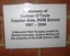 Tribute to Colleen O'Toole Memorial Wall Hanging