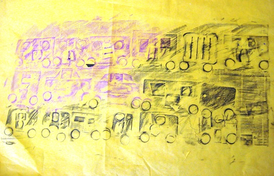Various art pieces that decorated Burwood School