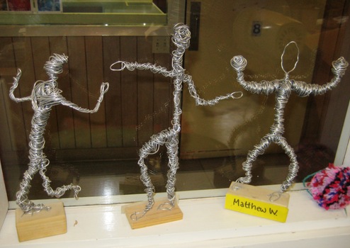 Various art pieces that decorated Burwood School